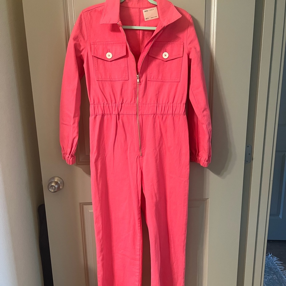 Pink coveralls